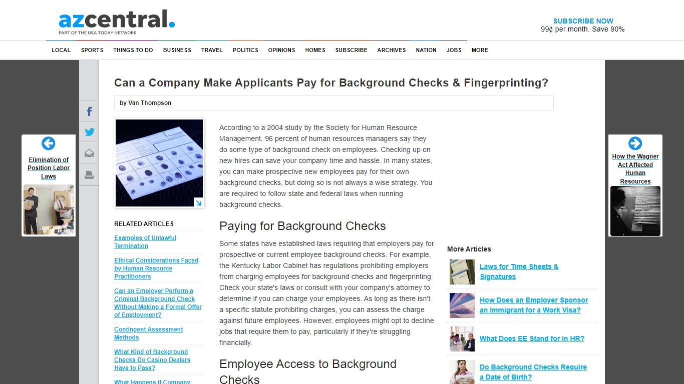 Can a Company Make Applicants Pay for Background Checks ...